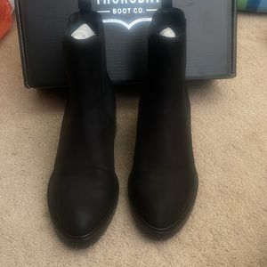Thursday Boot Co. Black Matte Knockout Boot- Chunky Heel.